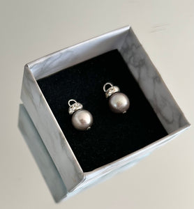 Luxe Grey pearl charms only