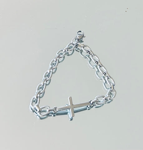 Cross Bracelet (Silver)