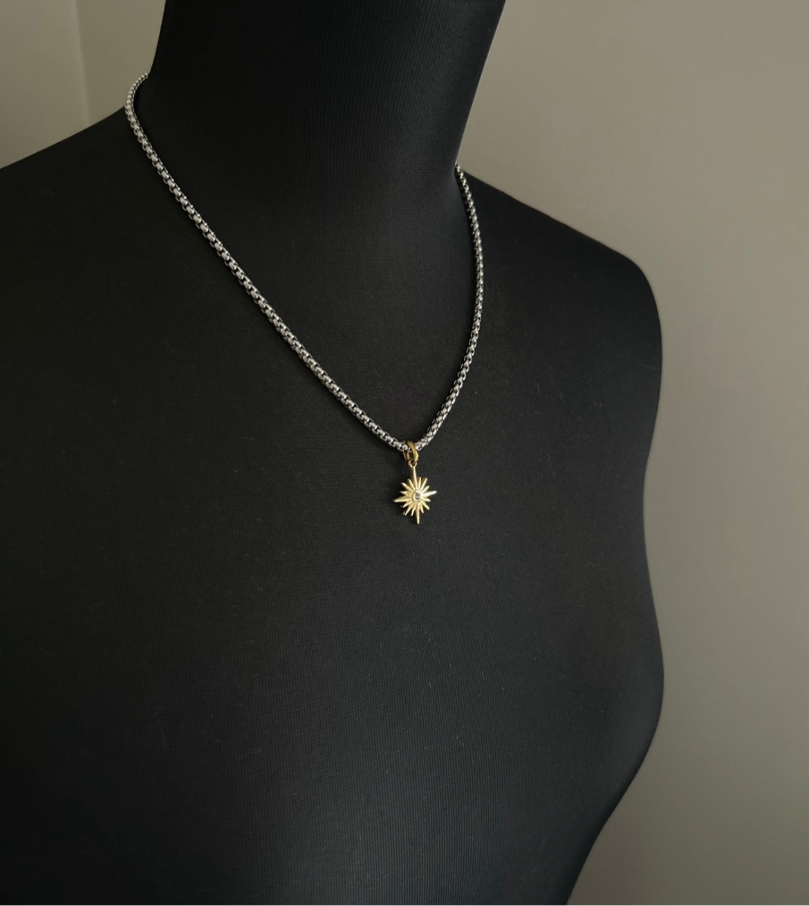 Northstar Necklace ( two tone )