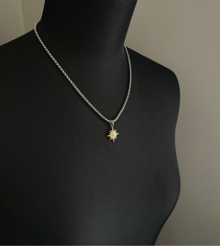 Northstar Necklace ( two tone )